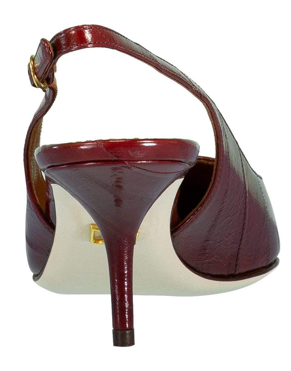 DOLCE & GABBANA-Red Anguilla Slingback Pump-