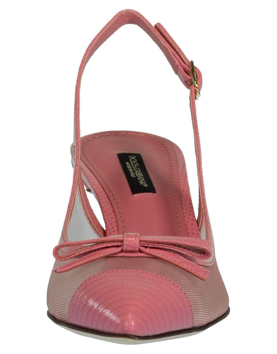 DOLCE & GABBANA-Rosa Lori Slingback-