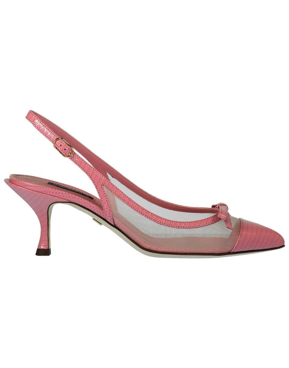 DOLCE & GABBANA-Rosa Lori Slingback-