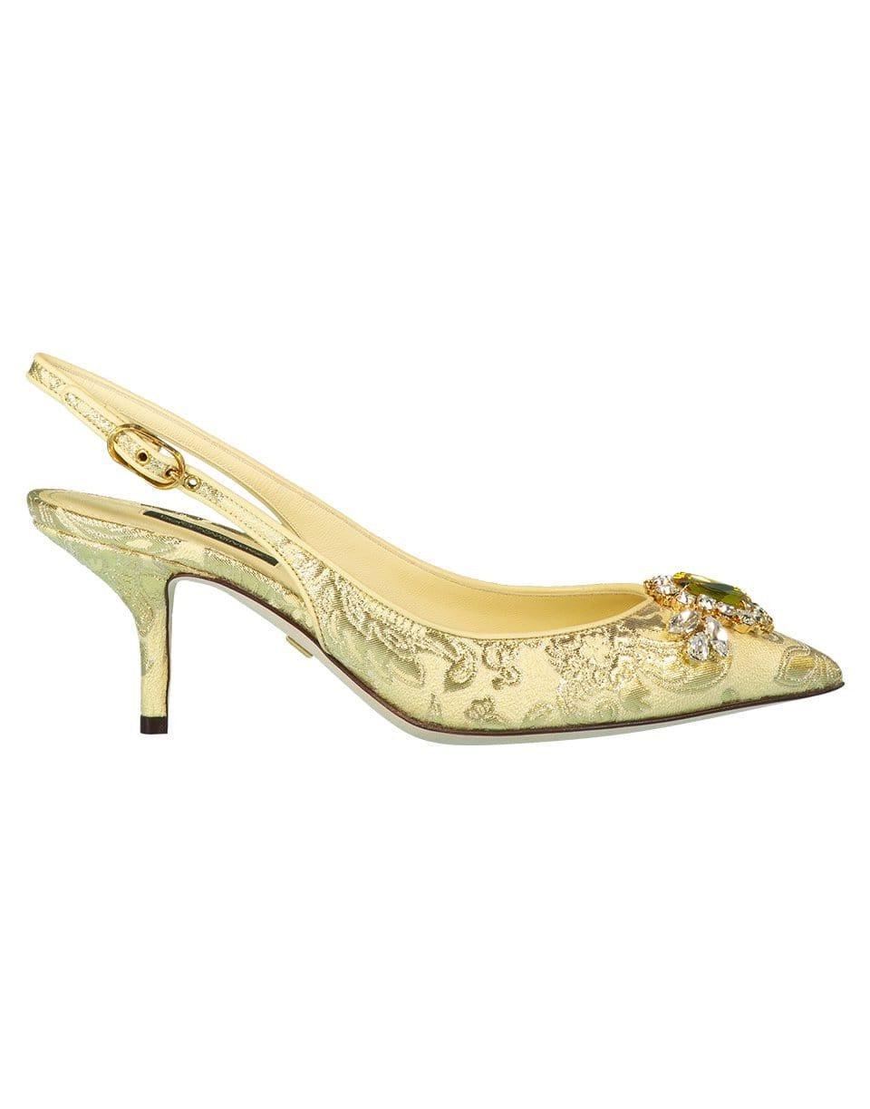 DOLCE & GABBANA-Power Pastel Jewel Toe Slingback-