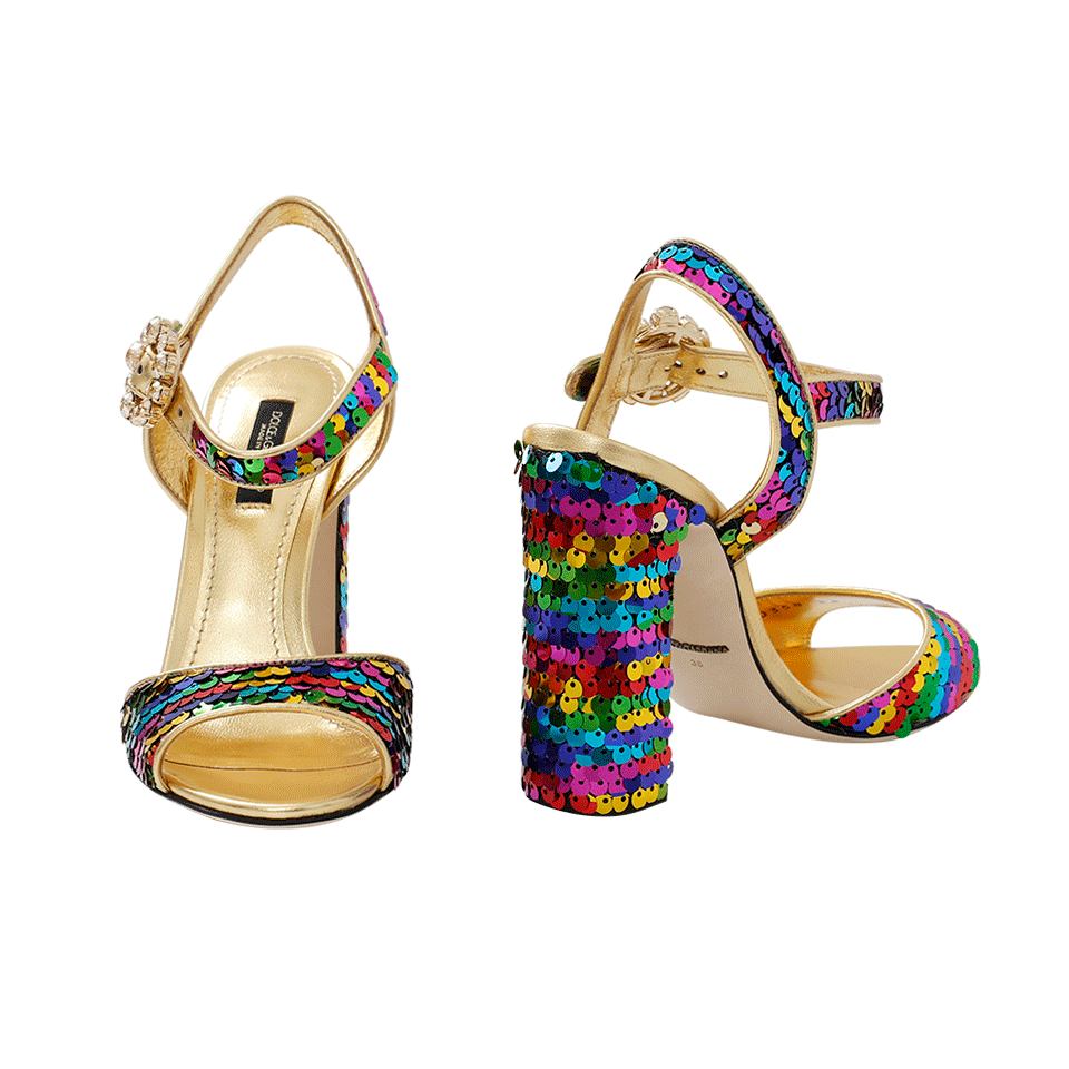 DOLCE & GABBANA-Sequin Sandal-