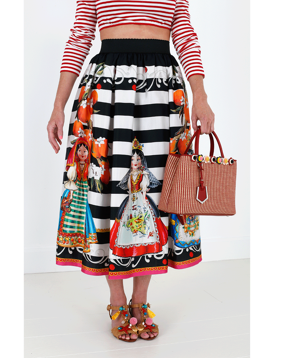 DOLCE & GABBANA-Nautical Raffia Sandal-