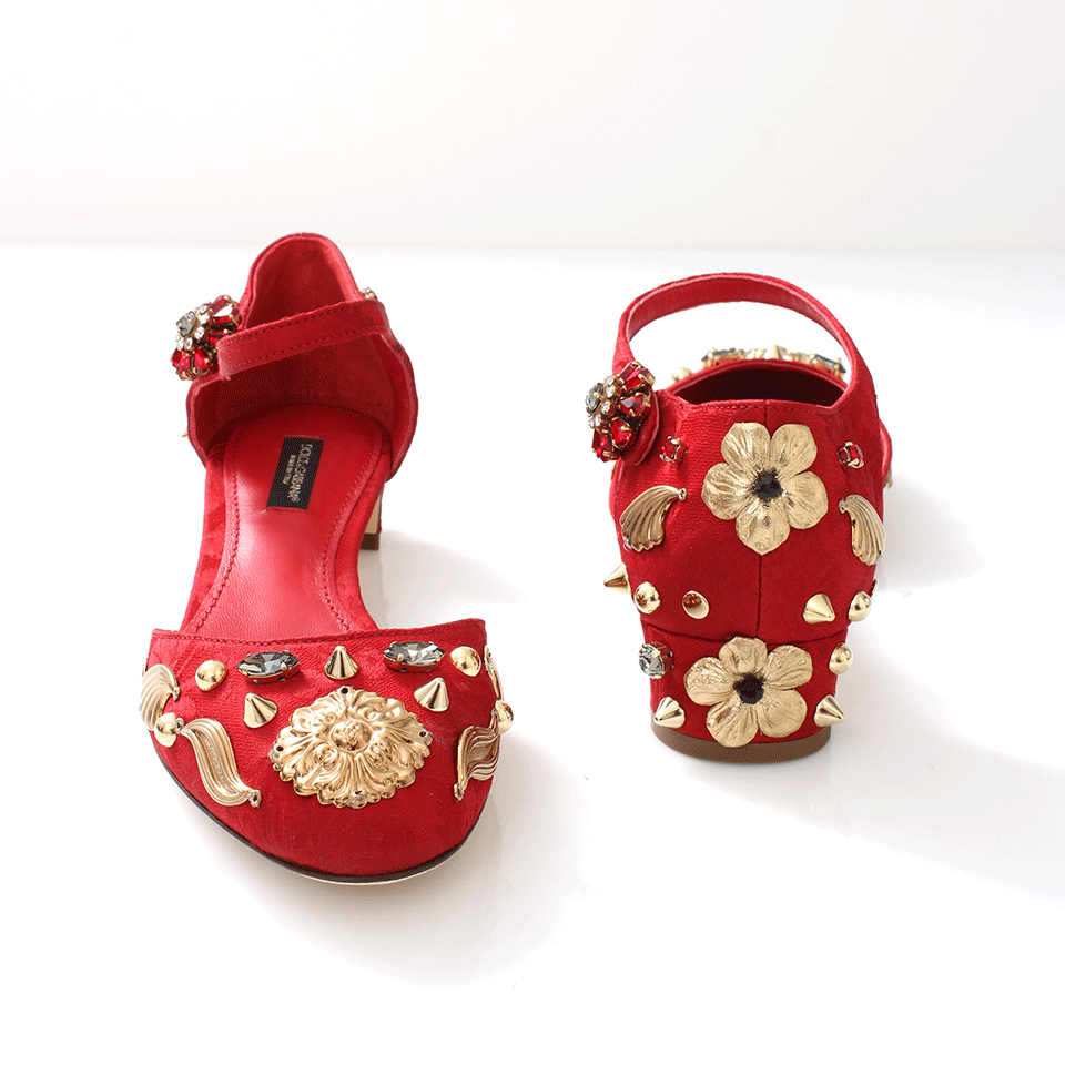 DOLCE & GABBANA-Embellished Pump-
