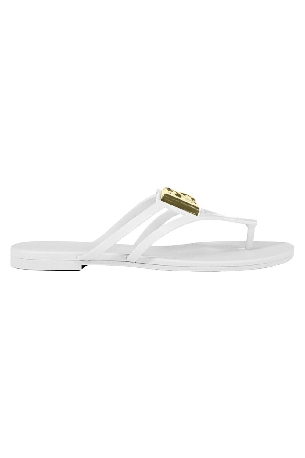 Rubber Thong Sandal - White-WHITE-36-SHOESANDAL-DOLCE & GABBANA