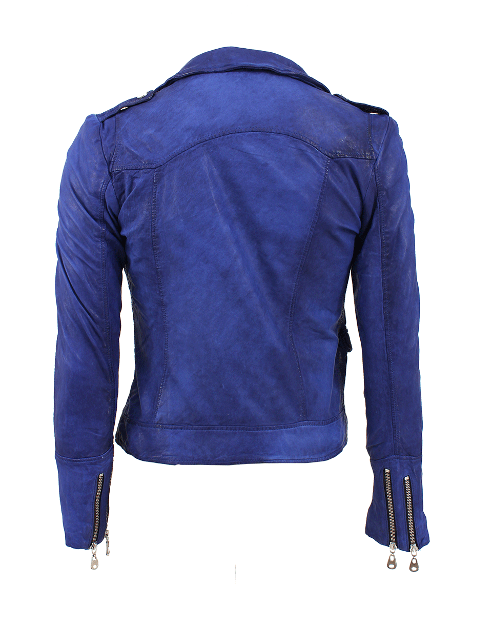 DOMA-Crop Leather Jacket-