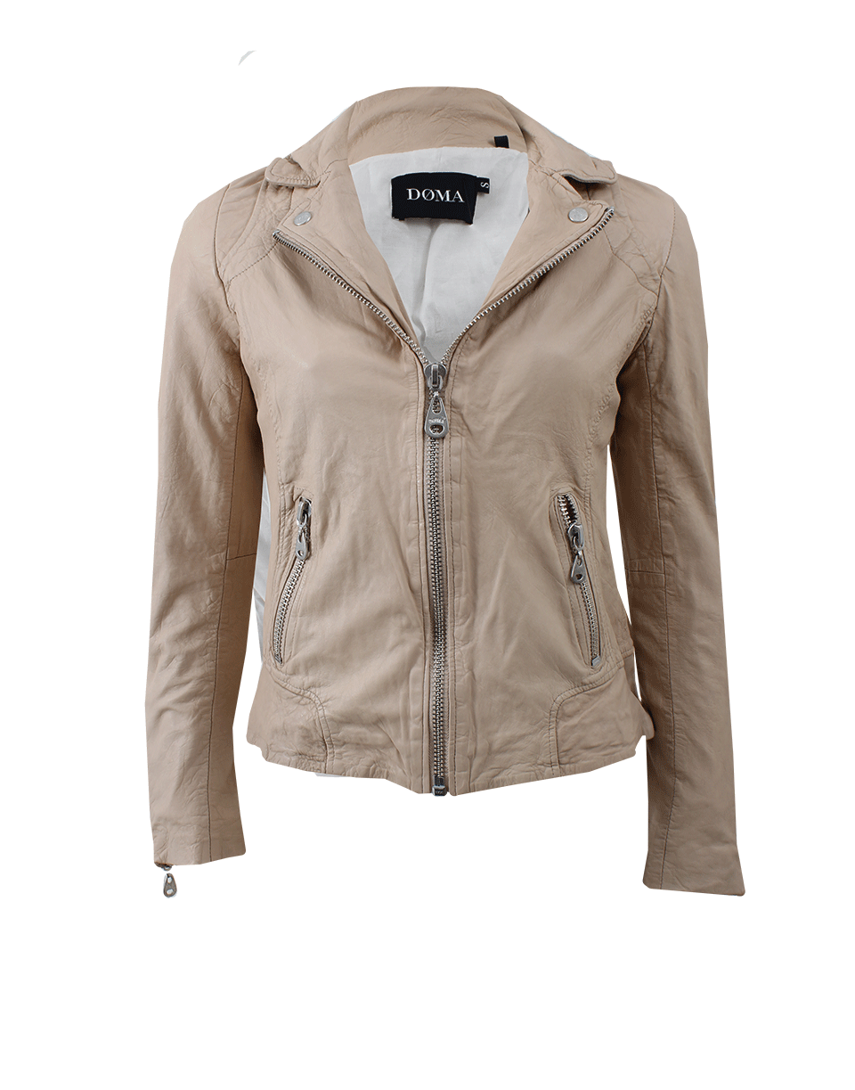 DOMA-Leather Moto Jacket-
