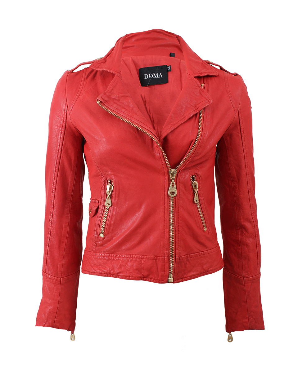 DOMA-Leather Moto Jacket-