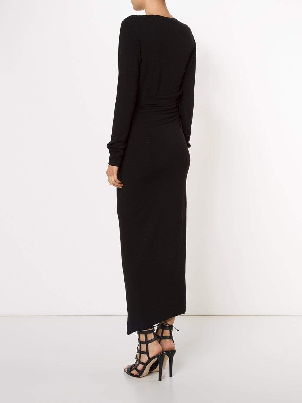 DONNA KARAN-Wrapped Drape Dress-