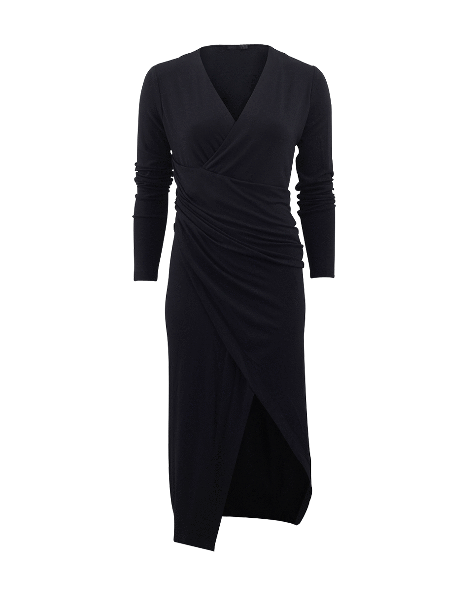 DONNA KARAN-Wrapped Drape Dress-