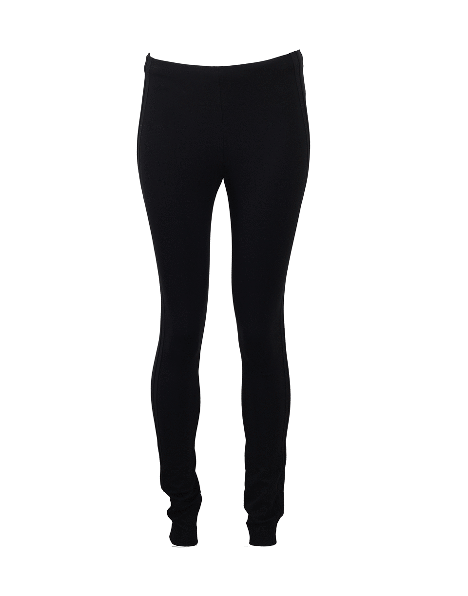 DONNA KARAN-Slim Pant With Jersey Detail-