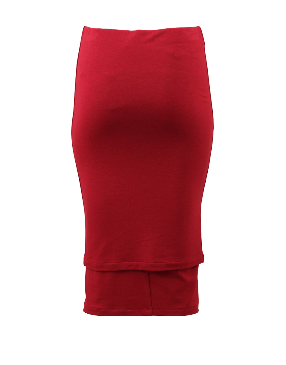 DONNA KARAN-Double Layer Tube Skirt-