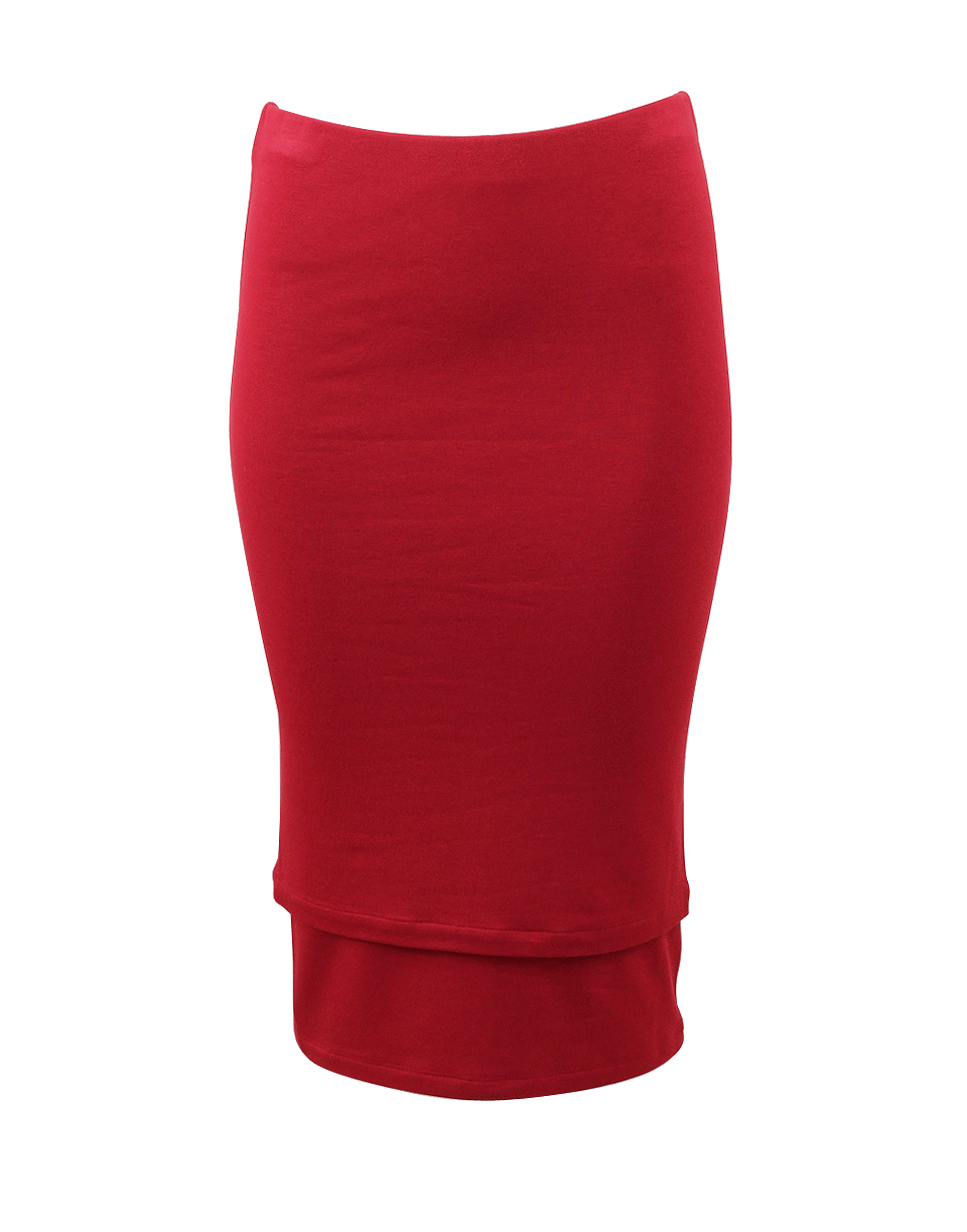 DONNA KARAN-Double Layer Tube Skirt-