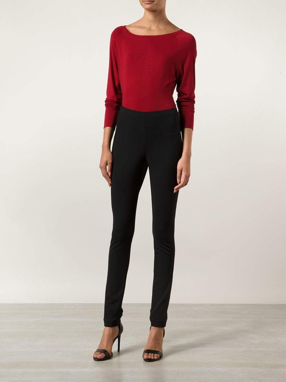 DONNA KARAN-Relaxed Sleeve Top-