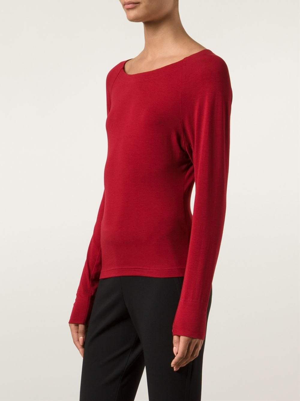 DONNA KARAN-Relaxed Sleeve Top-