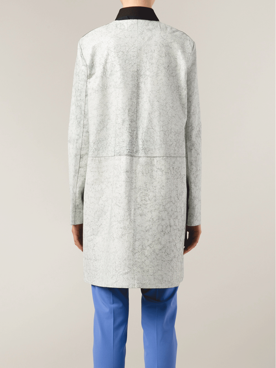 DOROTHEE SCHUMACHER-Lacquer Finish Leather Coat-