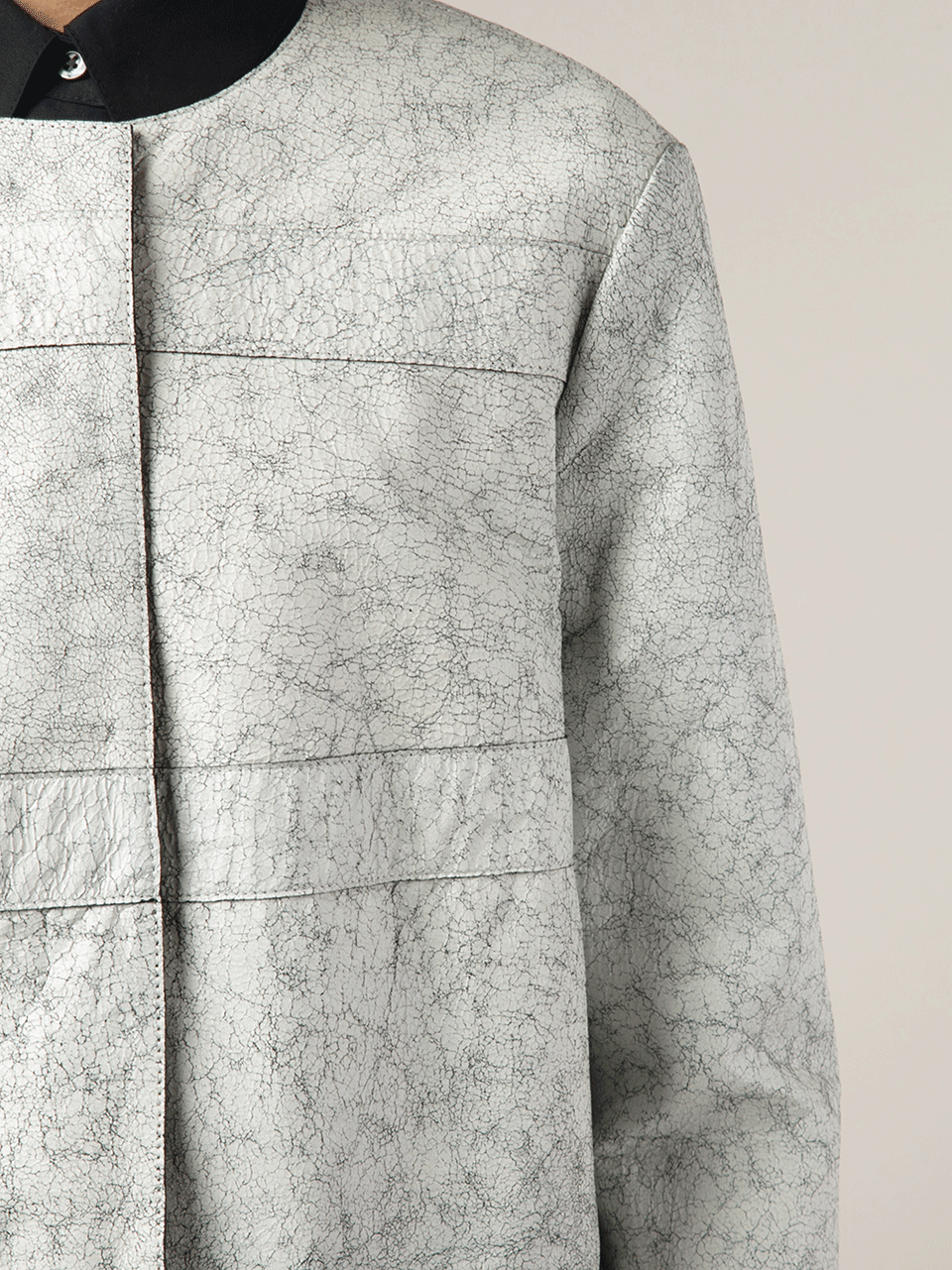 DOROTHEE SCHUMACHER-Lacquer Finish Leather Coat-