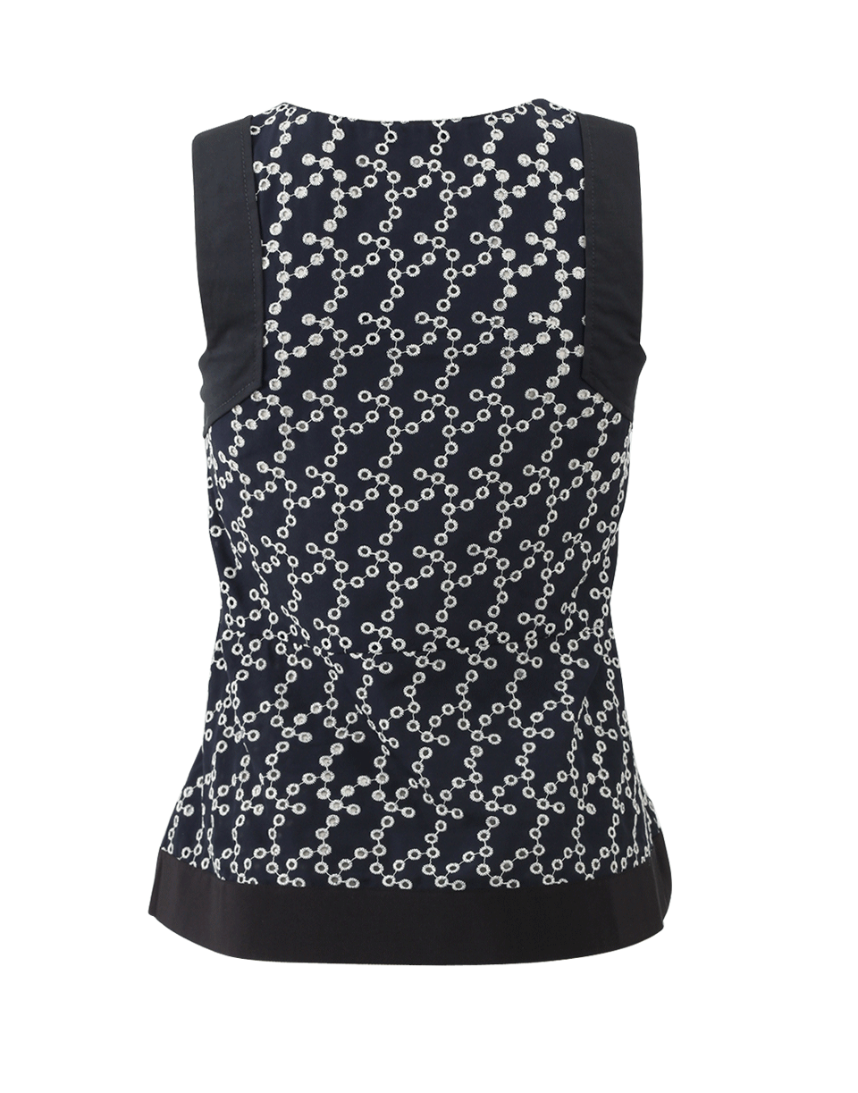 DOROTHEE SCHUMACHER-Eyelet Lace-Up Blouse-