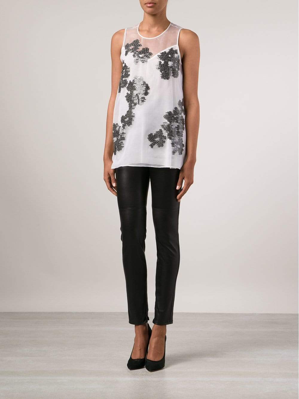 DOROTHEE SCHUMACHER-Bittar Embroidered Organza Top-