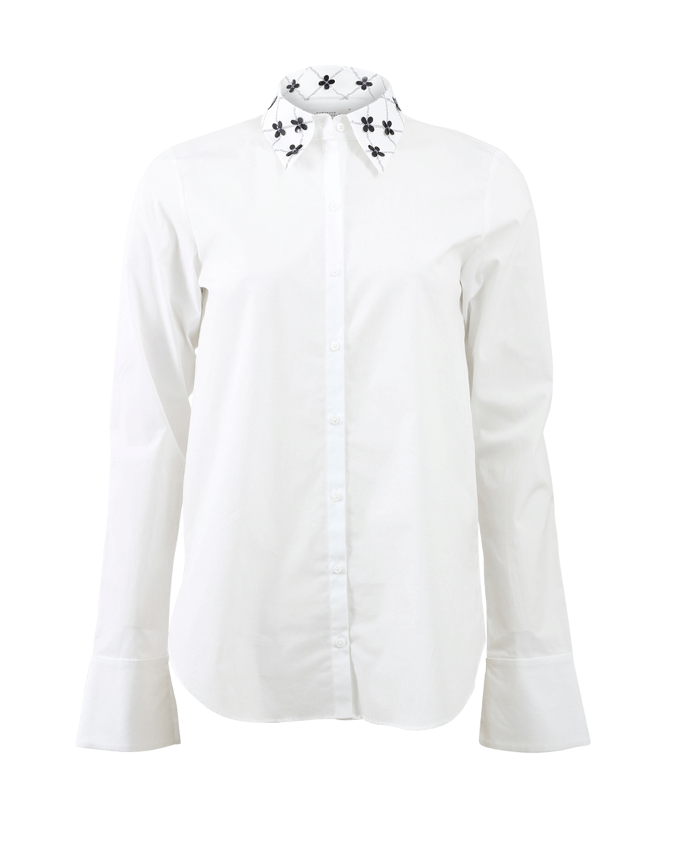 DOROTHEE SCHUMACHER-Floral Collar Blouse-