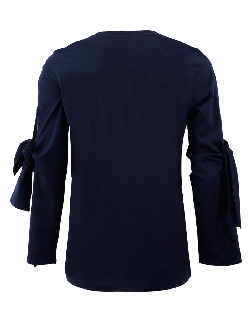DOROTHEE SCHUMACHER-Charming Effects Knot Sleeve Tee-