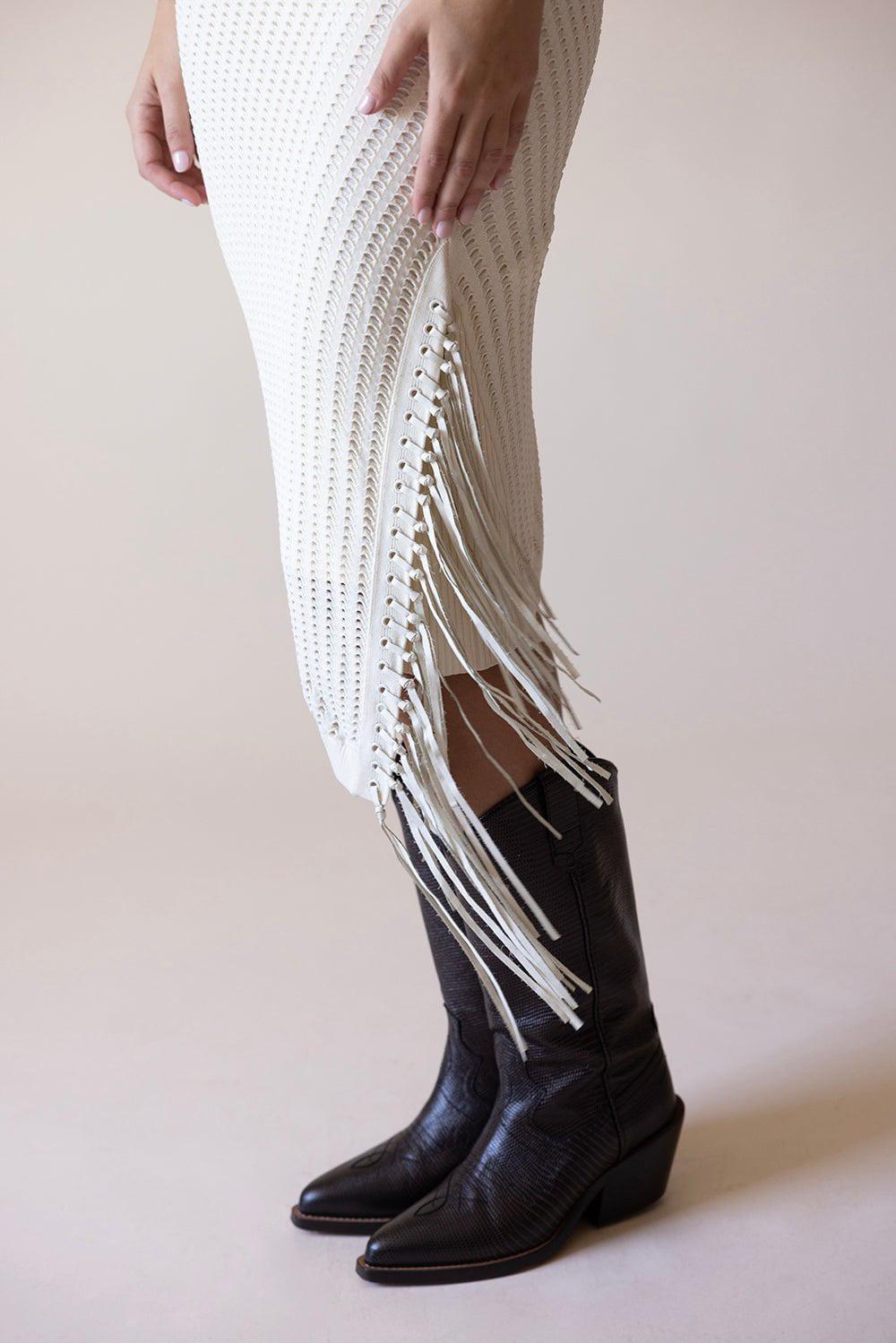 DOROTHEE SCHUMACHER-Textured Luxe Cowboy Boot-