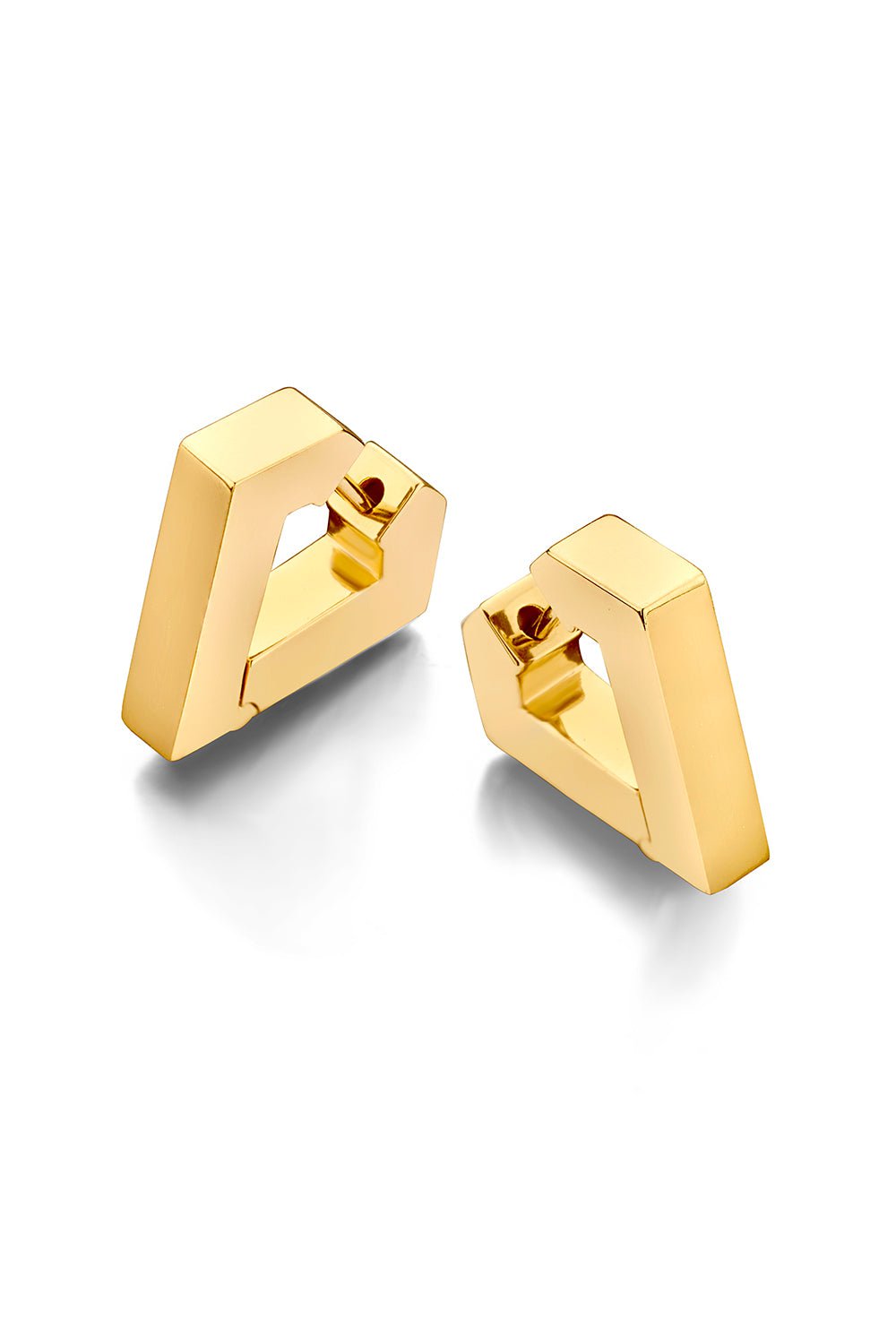 DRIES CRIEL-Medium Brute Earrings-YELLOW GOLD