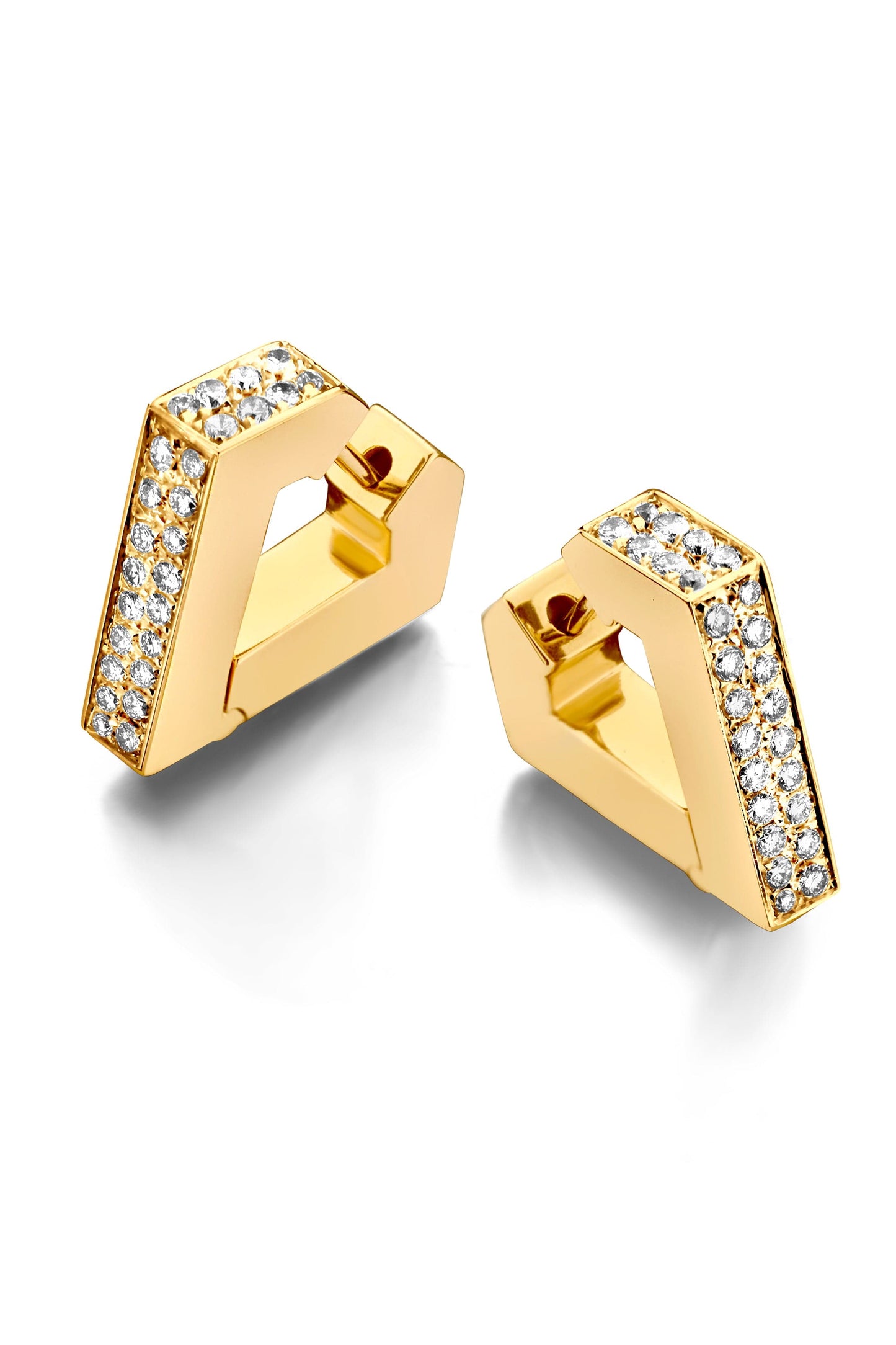 DRIES CRIEL-Small Brute Single Earring-YELLOW GOLD
