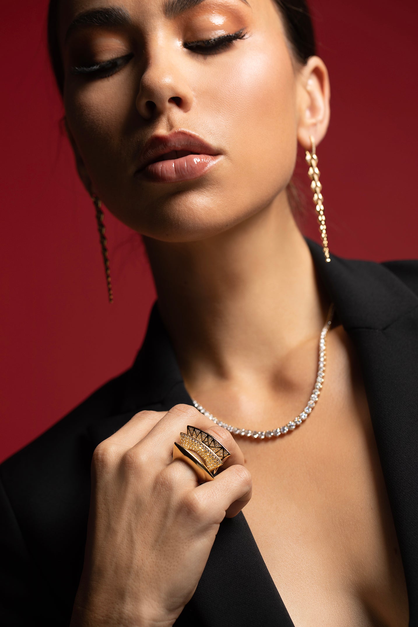 DRIES CRIEL-Lotus Ring-YELLOW GOLD