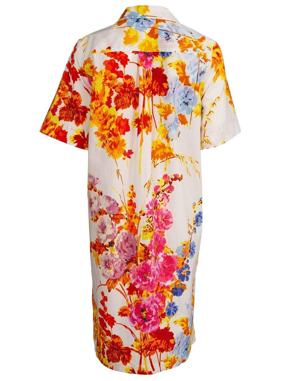 DRIES VAN NOTEN-Dew Floral Print Shirtdress-