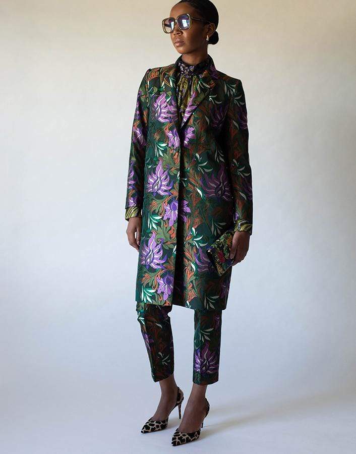 DRIES VAN NOTEN-Richy Long Sleeve Floral Print Jacket-