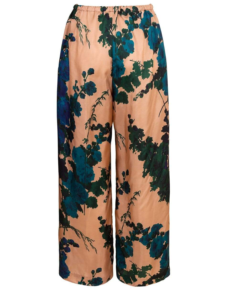 DRIES VAN NOTEN-Puvis Print Silk Pant-