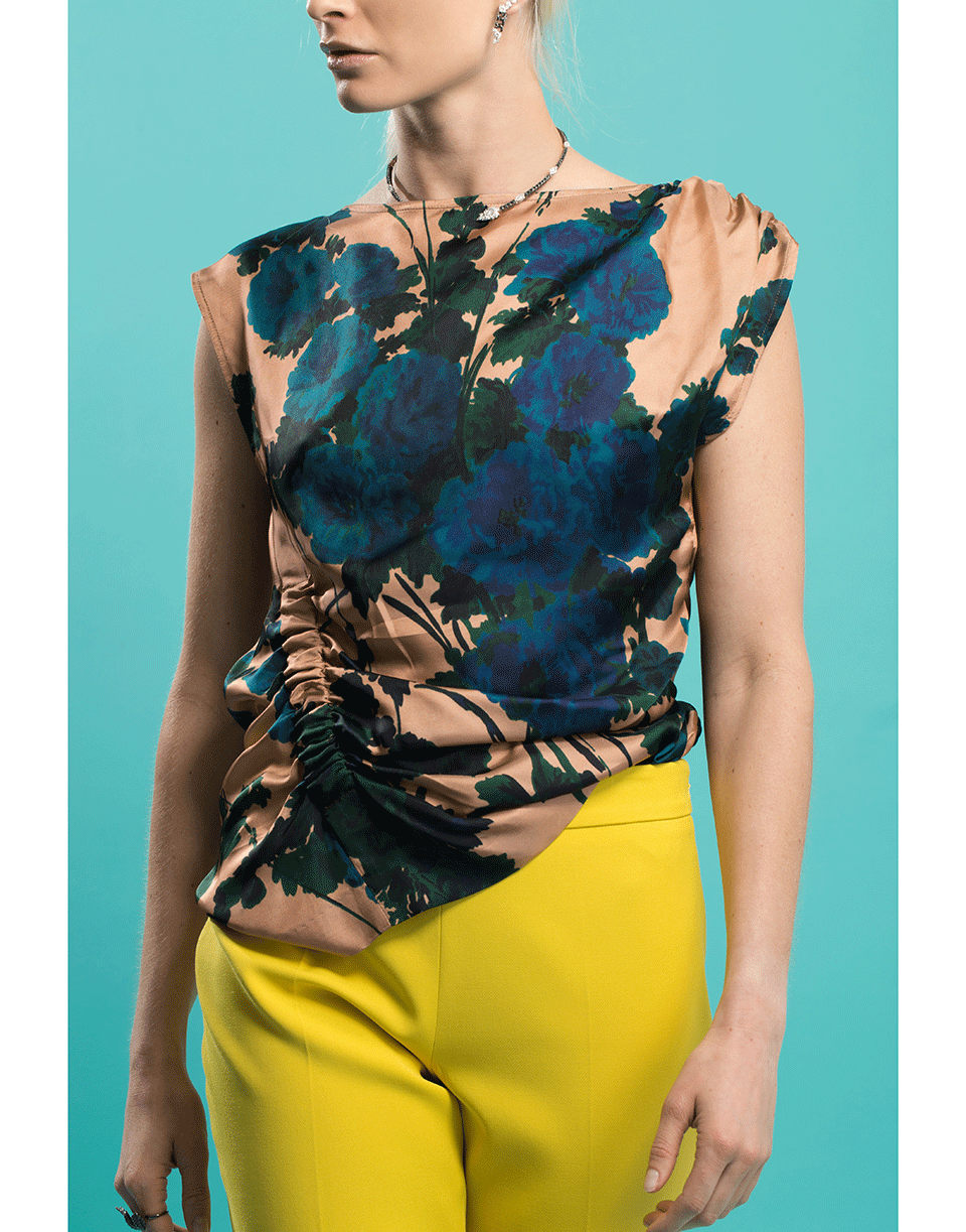 DRIES VAN NOTEN-Ceto Floral Print Top-