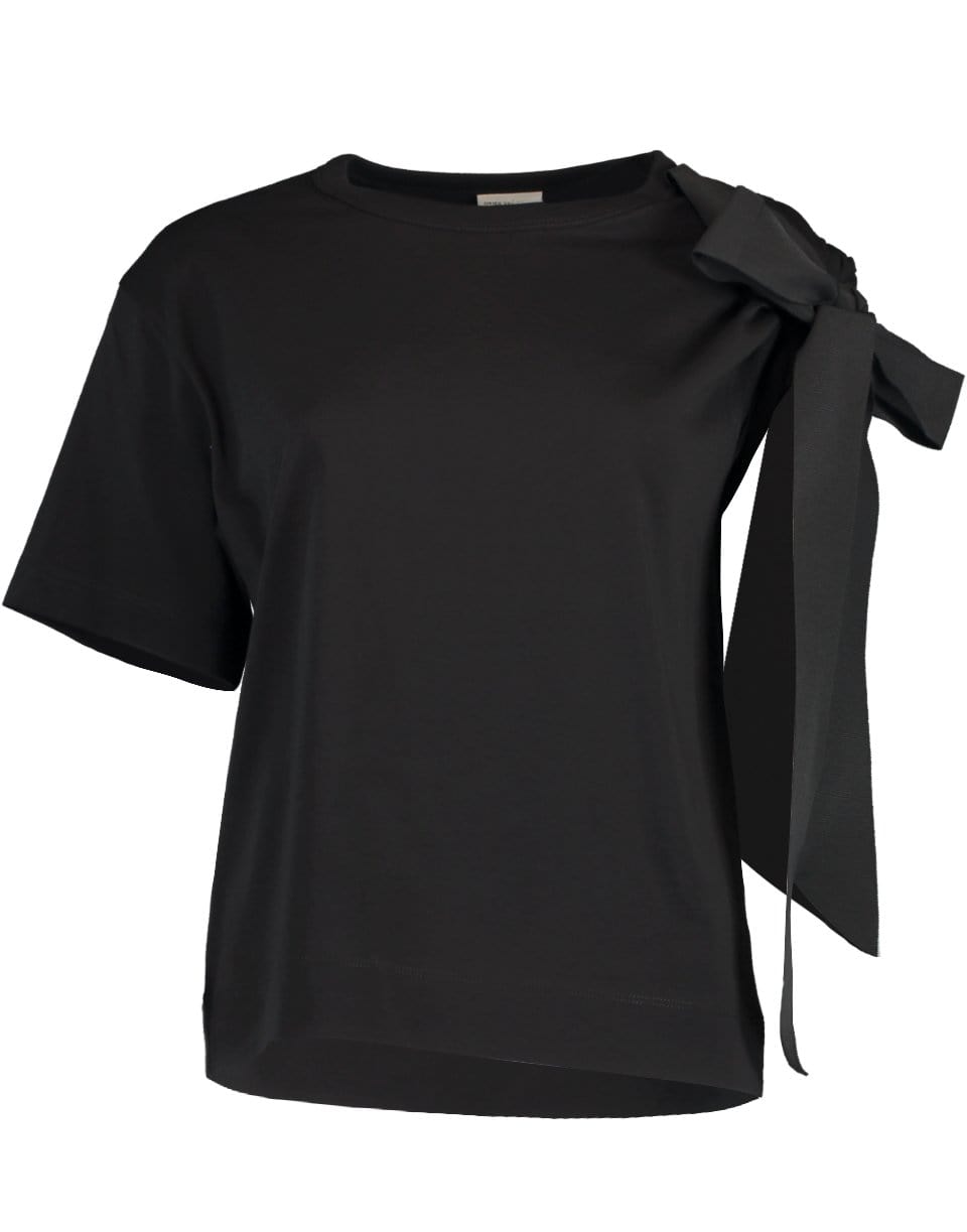 DRIES VAN NOTEN-Horta One Shoulder Sleeve Tie Top-