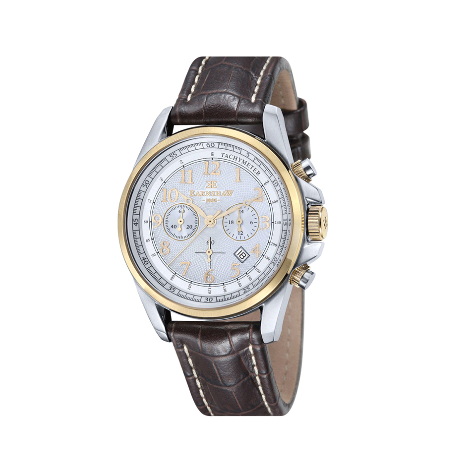EARNSHAW WATCHES-Commodore Watch-BROWN
