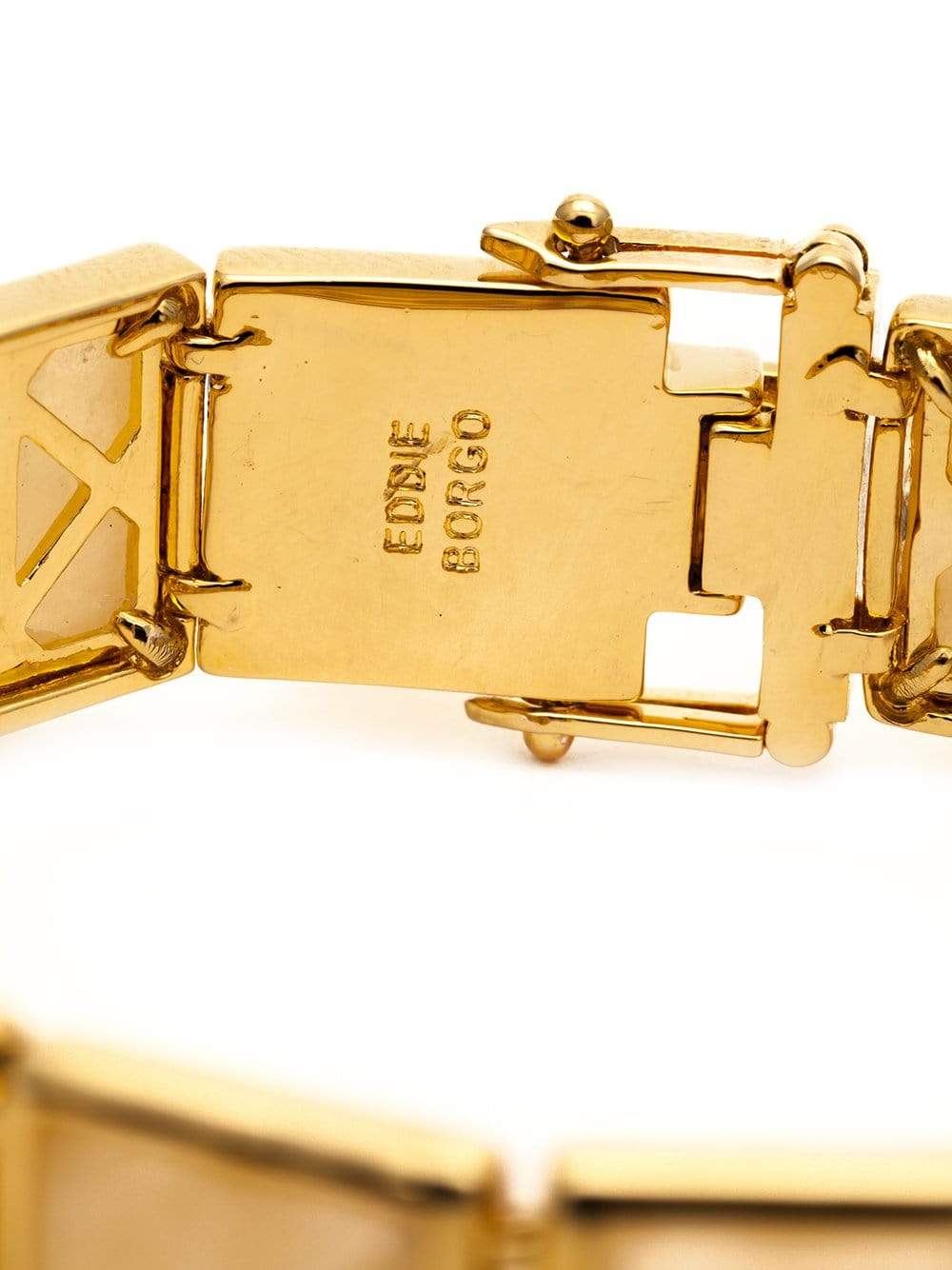 EDDIE BORGO-Gemstone Large Pyramid Bracelet-GLD/YLLW