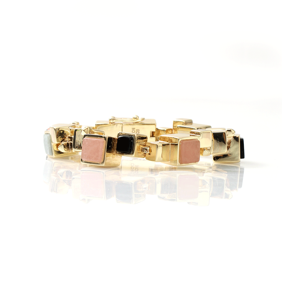 EDDIE BORGO-Cube Bracelet-GOLD