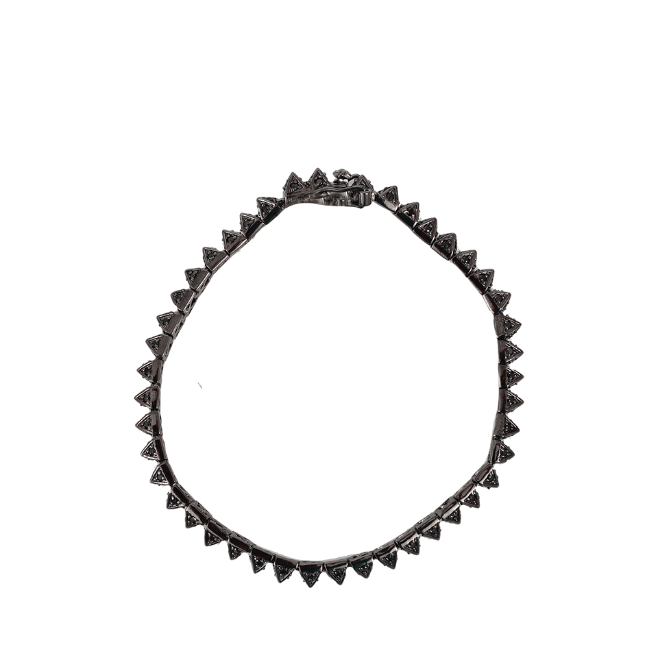 EDDIE BORGO-Pave Pyramid Tennis Bracelet-GUNMTL