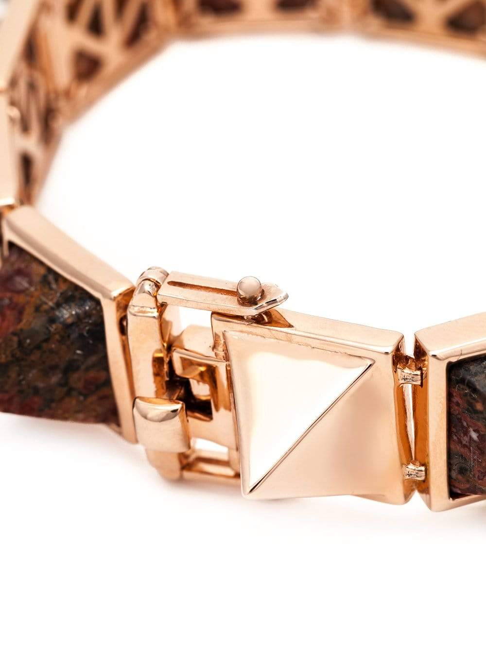 EDDIE BORGO-Gemstone Pyramid Bracelet-RG/RED