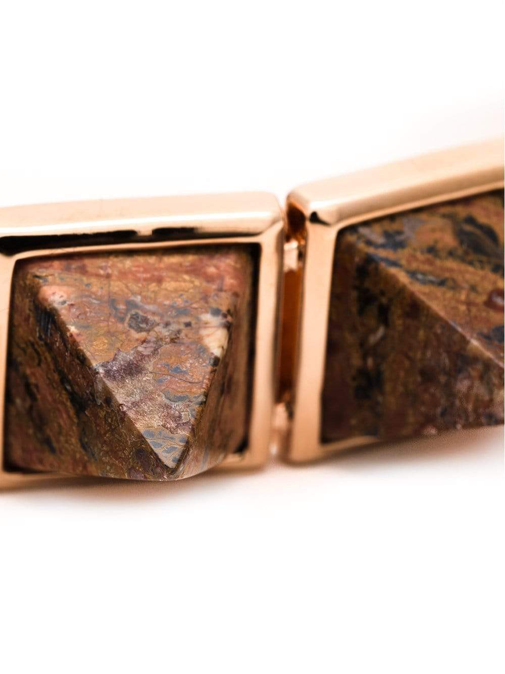 EDDIE BORGO-Gemstone Pyramid Bracelet-RG/RED