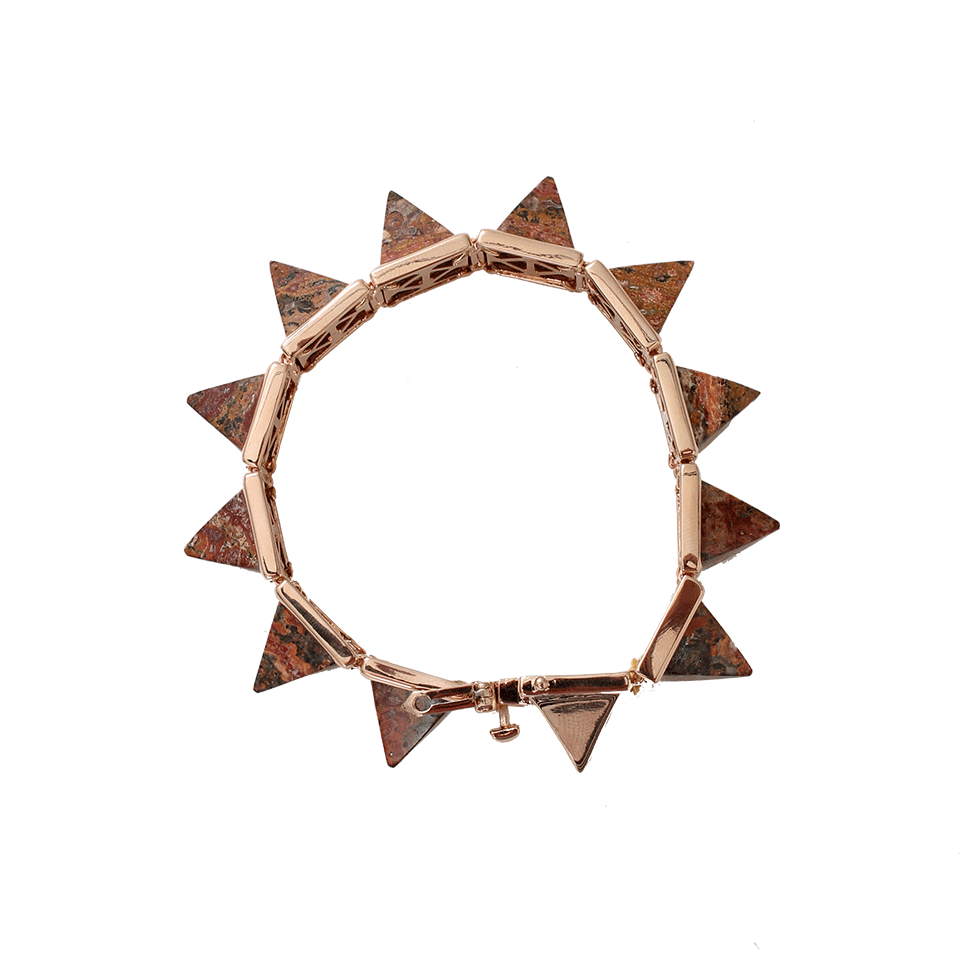 EDDIE BORGO-Gemstone Pyramid Bracelet-RG/RED