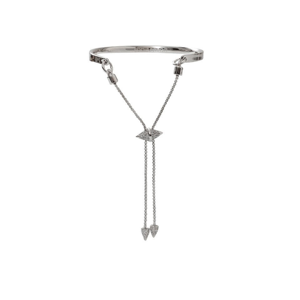 EDDIE BORGO-ID Toggle Crystal Pave Bracelet-SILVER