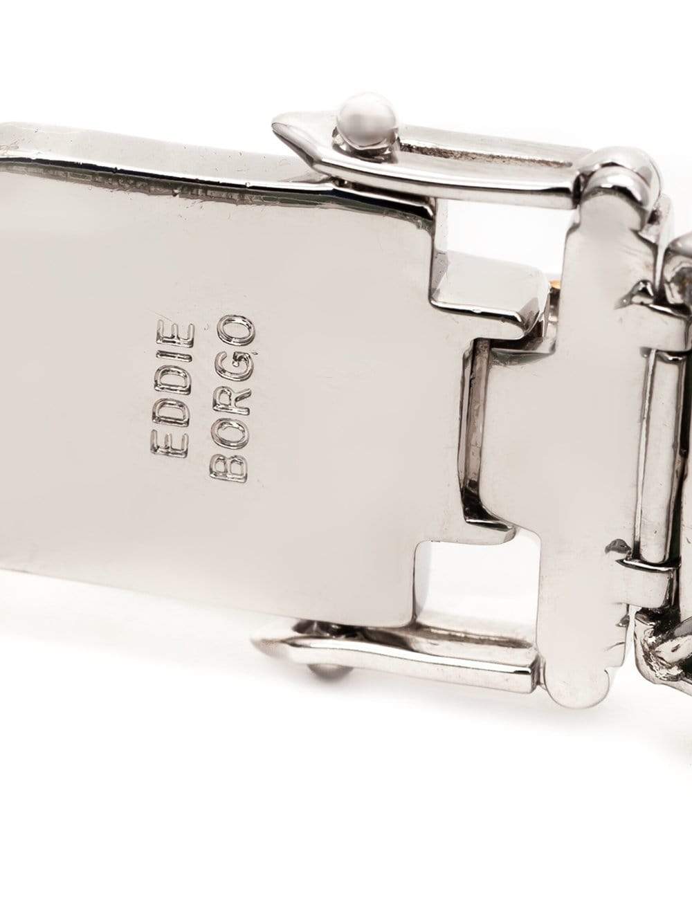 EDDIE BORGO-Gemstone Pyramid Bracelet-SLV/GRN