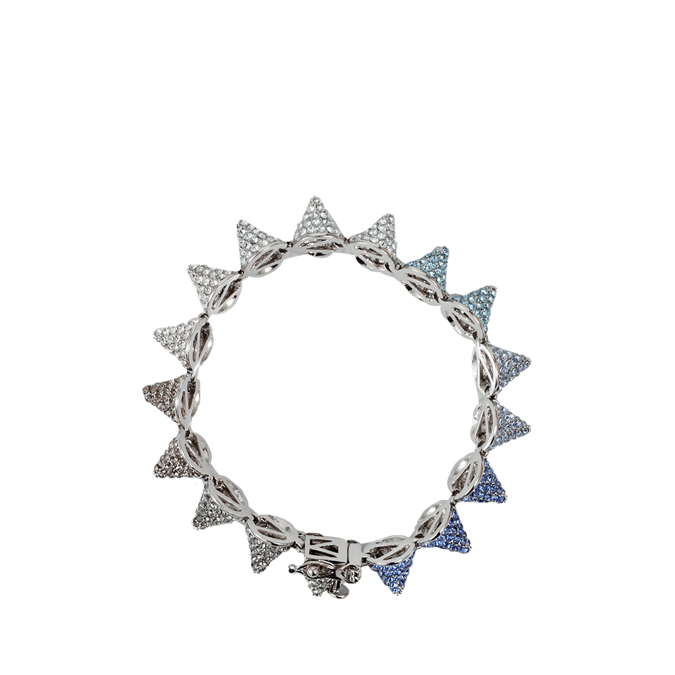 EDDIE BORGO-Ombre Pave Cone Bracelet-SLVR