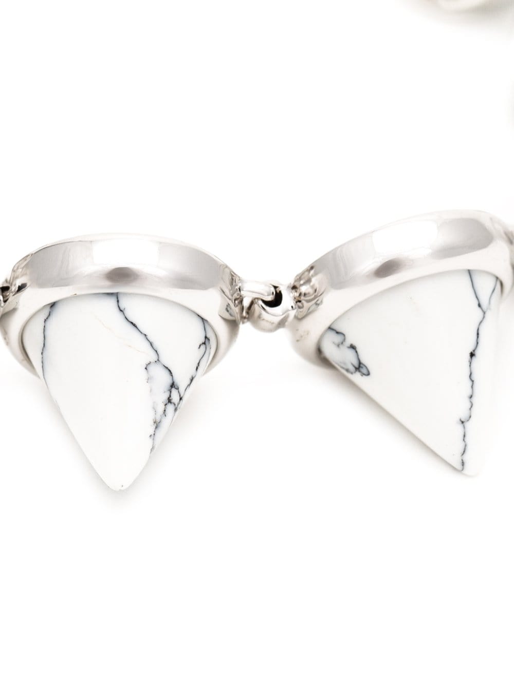 EDDIE BORGO-Gemstone Cone Bracelet-SLVR/HOW