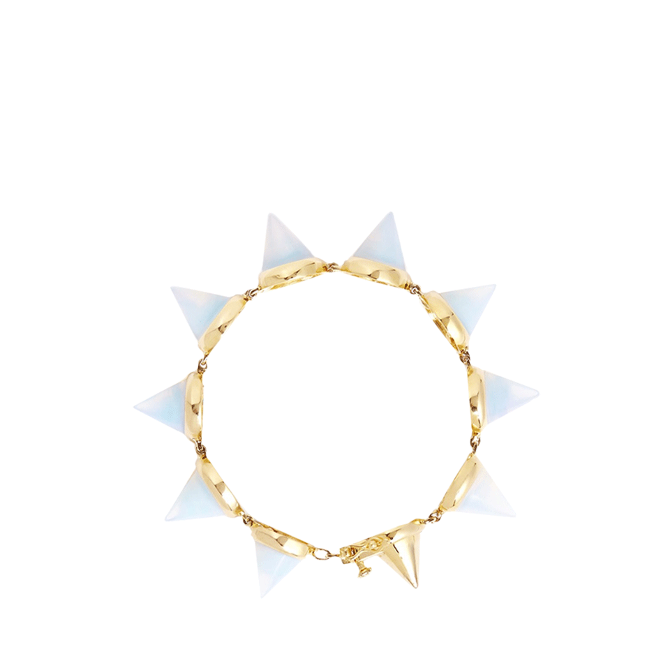 EDDIE BORGO-Opal Gemstone Cone Bracelet-GOLD