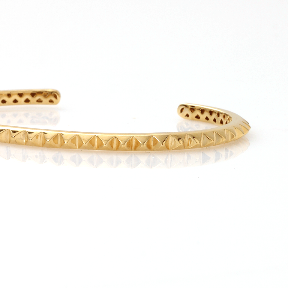 EDDIE BORGO-Small Pyramid Cuff-GOLD