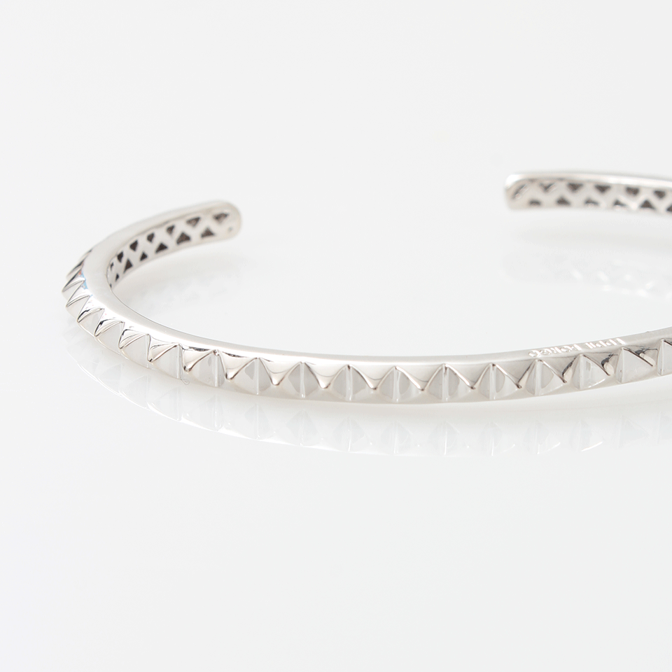 EDDIE BORGO-Small Pyramid Cuff-SILVER
