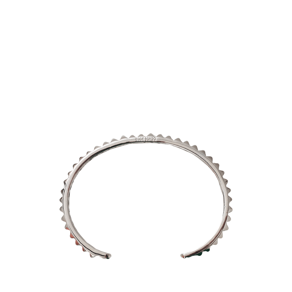 EDDIE BORGO-Small Pyramid Cuff-SILVER