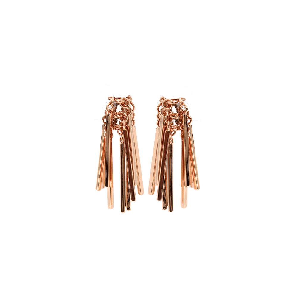 EDDIE BORGO-Fringe Earrings-RSE/GLD