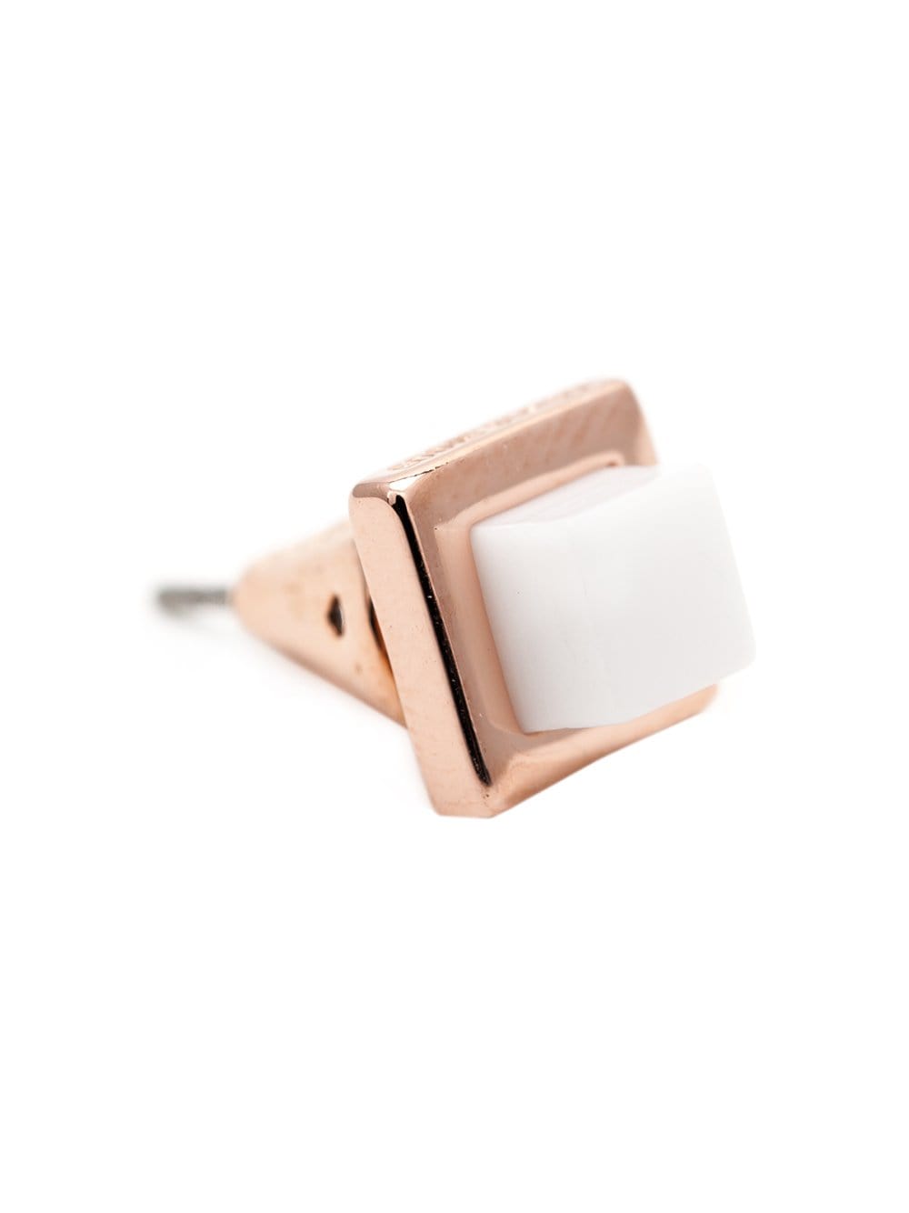 EDDIE BORGO-Small Gemstone Cube Stud-RSE/GLD